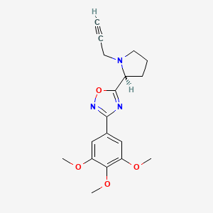 5-[(2S)-1-Prop-2-ynylpyrrolidin-2-yl]-3-(3,4,5-trimethoxyphenyl)-1,2,4-oxadiazole
