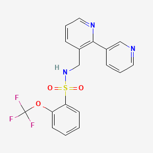 N-([2,3'-bipyridin]-3-ylmethyl)-2-(trifluoromethoxy)benzenesulfonamide