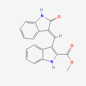 methyl 3-[(2-oxo-1,2-dihydro-3H-indol-3-yliden)methyl]-1H-indole-2-carboxylate