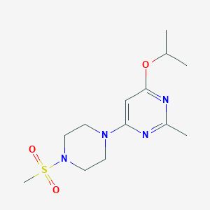 4-Isopropoxy-2-methyl-6-(4-(methylsulfonyl)piperazin-1-yl)pyrimidine