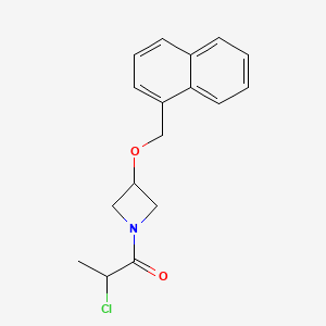 2-Chloro-1-[3-(naphthalen-1-ylmethoxy)azetidin-1-yl]propan-1-one