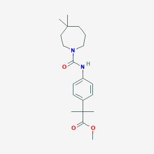 Methyl 2-{4-[(4,4-dimethylazepane-1-carbonyl)amino]phenyl}-2-methylpropanoate