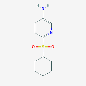 molecular formula C11H16N2O2S B2409221 6-(Cyclohexylsulfonyl)pyridin-3-amine CAS No. 72617-86-8
