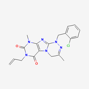 1-[(2-chlorophenyl)methyl]-3,9-dimethyl-7-prop-2-enyl-4H-purino[8,7-c][1,2,4]triazine-6,8-dione