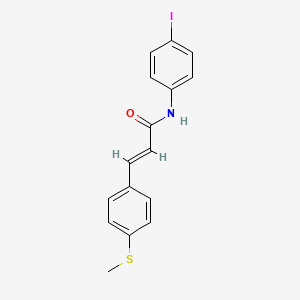(E)-N-(4-iodophenyl)-3-(4-methylsulfanylphenyl)prop-2-enamide