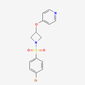 4-[1-(4-Bromophenyl)sulfonylazetidin-3-yl]oxypyridine