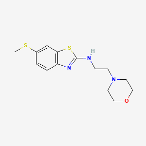 6-(methylthio)-N-(2-morpholinoethyl)benzo[d]thiazol-2-amine