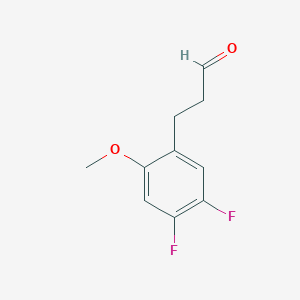 3-(4,5-Difluoro-2-methoxyphenyl)propanal