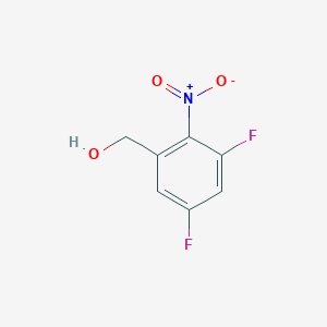 molecular formula C7H5F2NO3 B2409233 3,5-Difluoro-2-nitrobenzyl alcohol CAS No. 1378491-35-0