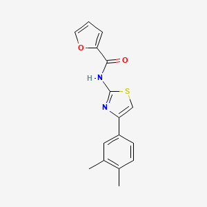 N-[4-(3,4-dimethylphenyl)-2-thiazolyl]-2-furancarboxamide