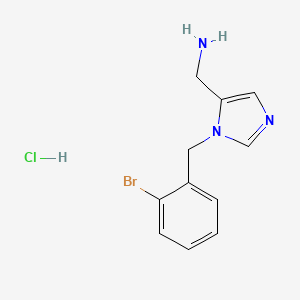 [1-(2-Bromobenzyl)-1H-imidazol-5-yl]methanamine hydrochloride