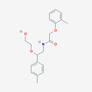 molecular formula C20H25NO4 B2409269 N-[2-(2-hydroxyethoxy)-2-(4-methylphenyl)ethyl]-2-(2-methylphenoxy)acetamide CAS No. 1795413-99-8