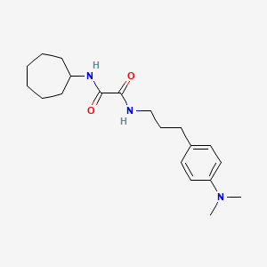 N1-cycloheptyl-N2-(3-(4-(dimethylamino)phenyl)propyl)oxalamide