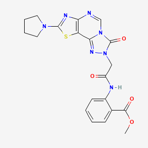 3-(4-{2-[(3,4-difluorophenyl)amino]-2-oxoethyl}-3-oxo-3,4-dihydroquinoxalin-2-yl)-N-ethylpropanamide