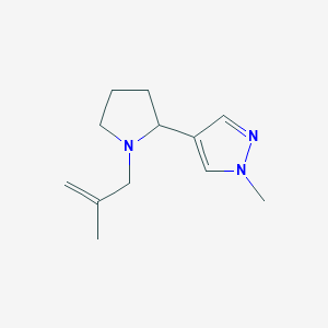 1-methyl-4-[1-(2-methylprop-2-en-1-yl)pyrrolidin-2-yl]-1H-pyrazole