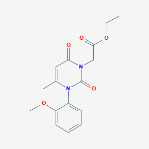 ethyl [3-(2-methoxyphenyl)-4-methyl-2,6-dioxo-3,6-dihydropyrimidin-1(2H)-yl]acetate