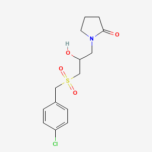 1-{3-[(4-Chlorobenzyl)sulfonyl]-2-hydroxypropyl}-2-pyrrolidinone