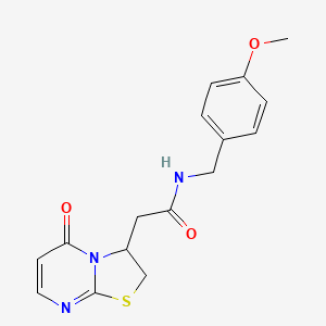 N-(4-methoxybenzyl)-2-(5-oxo-3,5-dihydro-2H-thiazolo[3,2-a]pyrimidin-3-yl)acetamide