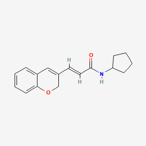 (2E)-3-(2H-chromen-3-yl)-N-cyclopentylprop-2-enamide