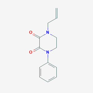 molecular formula C13H14N2O2 B2409310 1-Phenyl-4-prop-2-enylpiperazine-2,3-dione CAS No. 2380100-86-5
