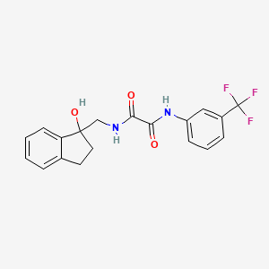 molecular formula C19H17F3N2O3 B2409321 N1-((1-羟基-2,3-二氢-1H-茚-1-基)甲基)-N2-(3-(三氟甲基)苯基)草酰胺 CAS No. 1351585-11-9