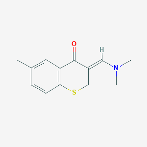 molecular formula C13H15NOS B2409329 3-[(Z)-(dimethylamino)methylidene]-6-methyl-2H-thiochromen-4-one CAS No. 866136-49-4