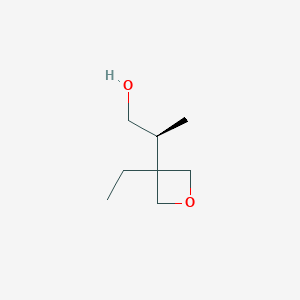 molecular formula C8H16O2 B2409338 (2S)-2-(3-Ethyloxetan-3-yl)propan-1-ol CAS No. 2248209-34-7