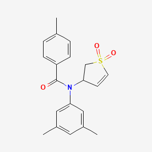 N-(3,5-dimethylphenyl)-N-(1,1-dioxido-2,3-dihydrothien-3-yl)-4-methylbenzamide