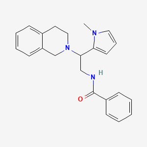 N-(2-(3,4-dihydroisoquinolin-2(1H)-yl)-2-(1-methyl-1H-pyrrol-2-yl)ethyl)benzamide