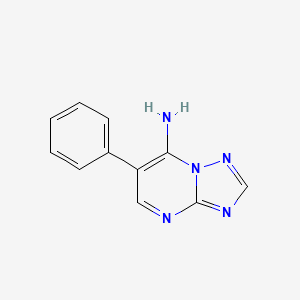 molecular formula C11H9N5 B2409365 6-Phenyl-[1,2,4]triazolo[1,5-a]pyrimidin-7-amine CAS No. 320416-33-9