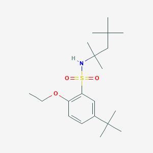 5-Tert-butyl-2-ethoxy-N-(2,4,4-trimethylpentan-2-yl)benzenesulfonamide