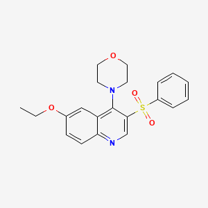 4-[3-(Benzenesulfonyl)-6-ethoxyquinolin-4-yl]morpholine