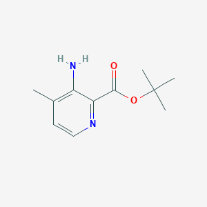 molecular formula C11H16N2O2 B2409381 Tert-butyl 3-amino-4-methylpyridine-2-carboxylate CAS No. 2248320-62-7