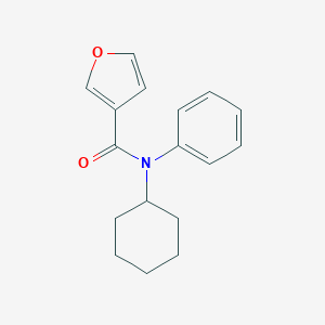 molecular formula C17H19NO2 B240940 N-cyclohexyl-N-phenylfuran-3-carboxamide 
