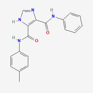 N4-phenyl-N5-(p-tolyl)-1H-imidazole-4,5-dicarboxamide