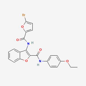 3-(5-bromofuran-2-carboxamido)-N-(4-ethoxyphenyl)benzofuran-2-carboxamide