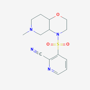 3-[(6-Methyl-3,4a,5,7,8,8a-hexahydro-2H-pyrido[4,3-b][1,4]oxazin-4-yl)sulfonyl]pyridine-2-carbonitrile