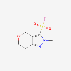 2-Methyl-6,7-dihydro-4H-pyrano[4,3-c]pyrazole-3-sulfonyl fluoride