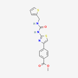 Methyl 4-(2-(3-(thiophen-2-ylmethyl)ureido)thiazol-4-yl)benzoate