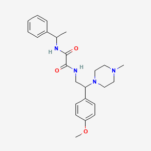 N1-(2-(4-methoxyphenyl)-2-(4-methylpiperazin-1-yl)ethyl)-N2-(1-phenylethyl)oxalamide