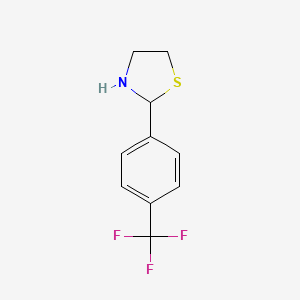 2-[4-(Trifluoromethyl)phenyl]-1,3-thiazolane