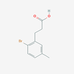molecular formula C10H11BrO2 B2409464 3-(2-Bromo-5-methylphenyl)propanoic acid CAS No. 1261726-43-5