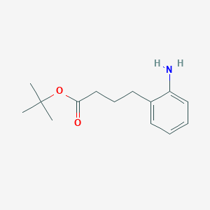 molecular formula C14H21NO2 B2409465 Tert-butyl 4-(2-aminophenyl)butanoate CAS No. 2287344-31-2