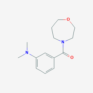 molecular formula C14H20N2O2 B2409468 (3-(Dimethylamino)phenyl)(1,4-oxazepan-4-yl)methanone CAS No. 2310208-89-8