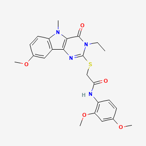 molecular formula C24H26N4O5S B2409470 3-chloro-N-{3-[3-(morpholin-4-ylcarbonyl)imidazo[2,1-b][1,3]thiazol-6-yl]phenyl}benzamide CAS No. 1112430-77-9