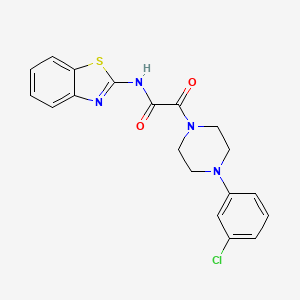 molecular formula C19H17ClN4O2S B2409479 N-(1,3-benzothiazol-2-yl)-2-[4-(3-chlorophenyl)piperazin-1-yl]-2-oxoacetamide CAS No. 920229-62-5