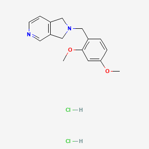 molecular formula C16H20Cl2N2O2 B2409487 2-(2,4-dimethoxybenzyl)-2,3-dihydro-1H-pyrrolo[3,4-c]pyridine dihydrochloride CAS No. 2034621-43-5