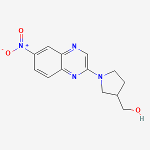 (1-(6-Nitroquinoxalin-2-yl)pyrrolidin-3-yl)methanol