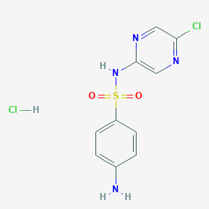 molecular formula C10H10Cl2N4O2S B2409503 4-氨基-N-(5-氯吡嗪-2-基)苯磺酰胺盐酸盐 CAS No. 2034430-99-2