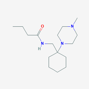 N-{[1-(4-methyl-1-piperazinyl)cyclohexyl]methyl}butanamide
